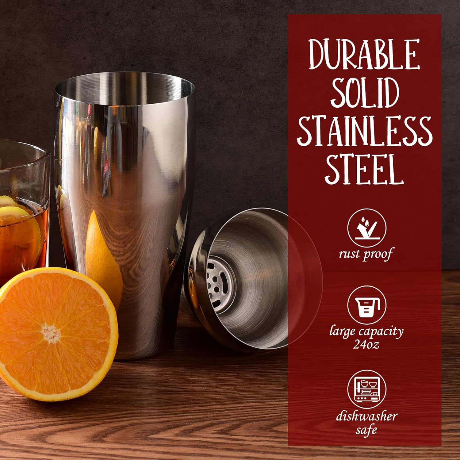 12-Piece Cocktail Set | Tool Set with Bamboo Stand